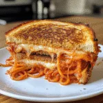 Spaghetti Grilled Cheese Sandwich