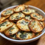 Spinach Dip Cheese Crisps