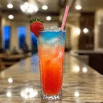 Strawberry Blue Hawaiian Cocktail