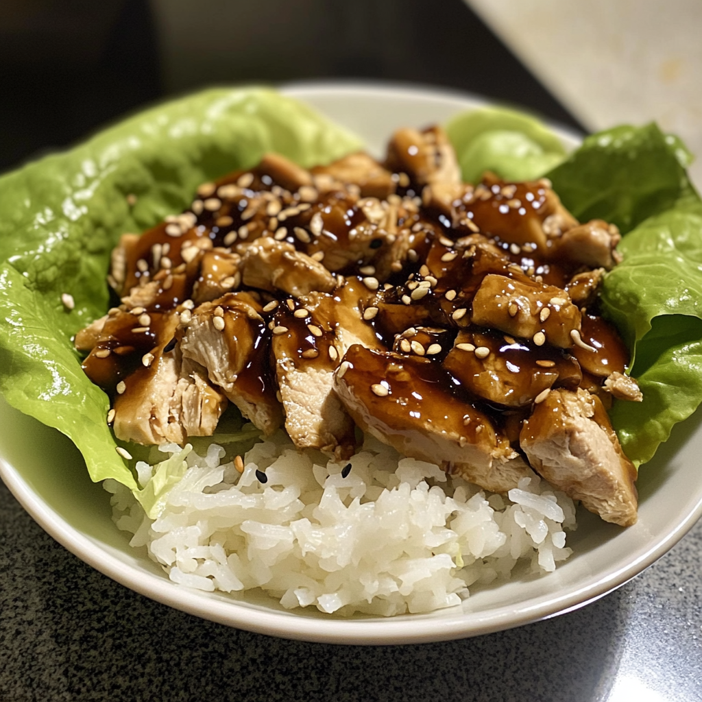 Teriyaki Turkey Lettuce Wraps