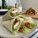 Air Fryer Chicken Caesar Wraps