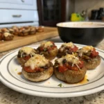 Air Fryer Stuffed Mushrooms