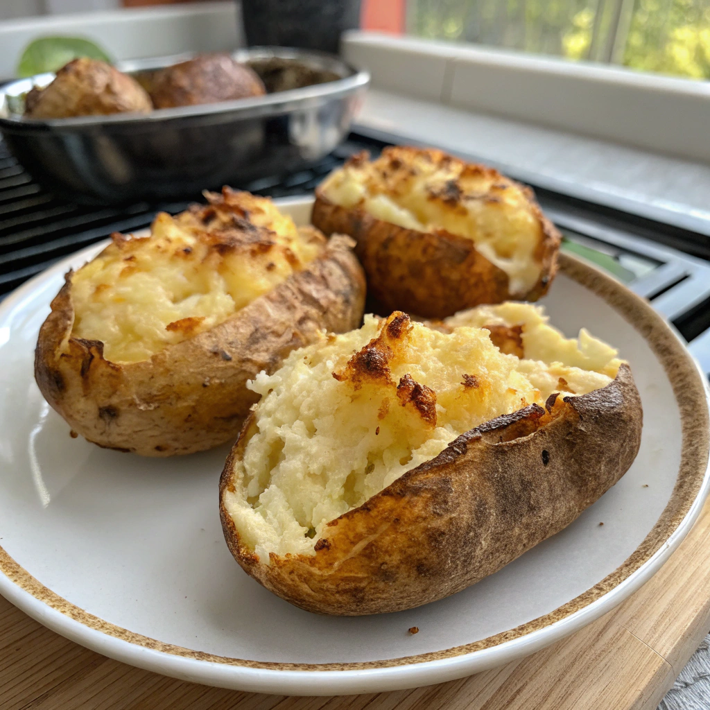 Air Fryer Twice Baked Potatoes