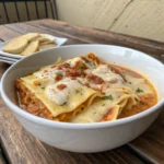 Alfredo Lasagna Soup