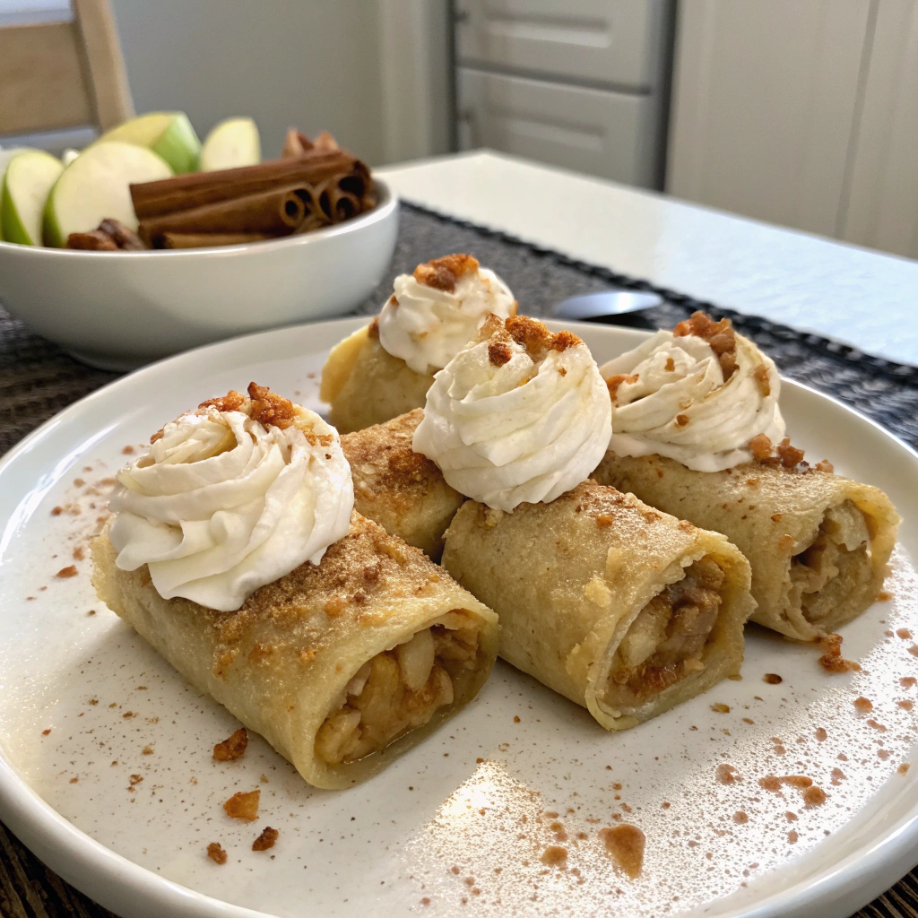 Apple Pie Rice Rolls