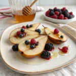 Baked Pears Berries Honey