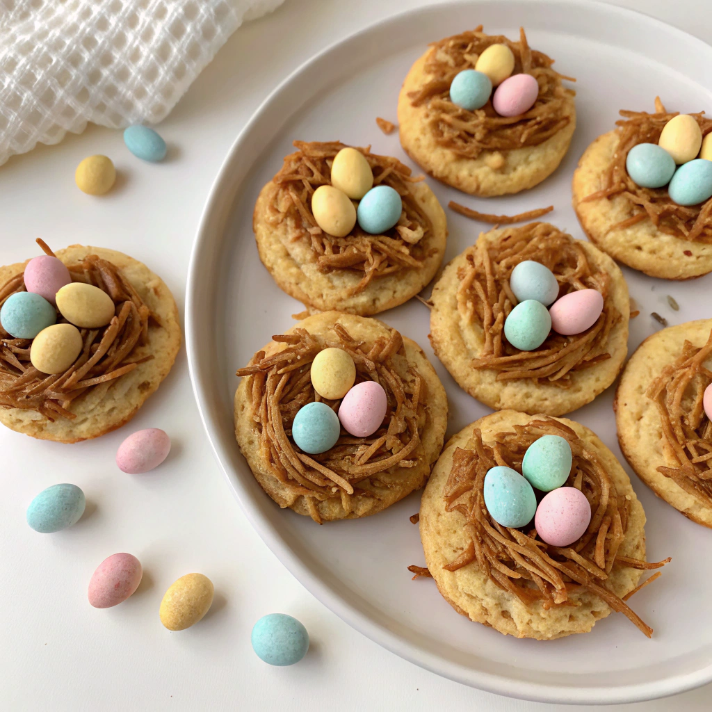 Birds Nest Easter Cookies