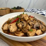 Black Pepper Chicken Mushrooms