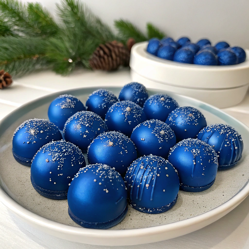 Blue Christmas Truffles