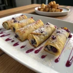 Blueberry Cheesecake Eggrolls