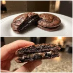 Brownie Stuffed Chocolate Cookies