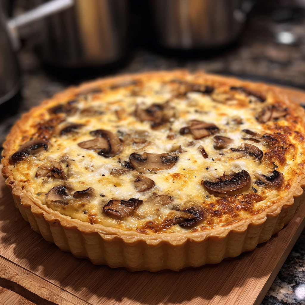 Champignon Gouda Tarte Fine