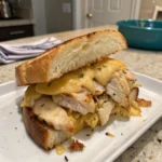 Cheesy Chicken Garlic Sandwich