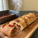Cheesy Pepperoni Stromboli