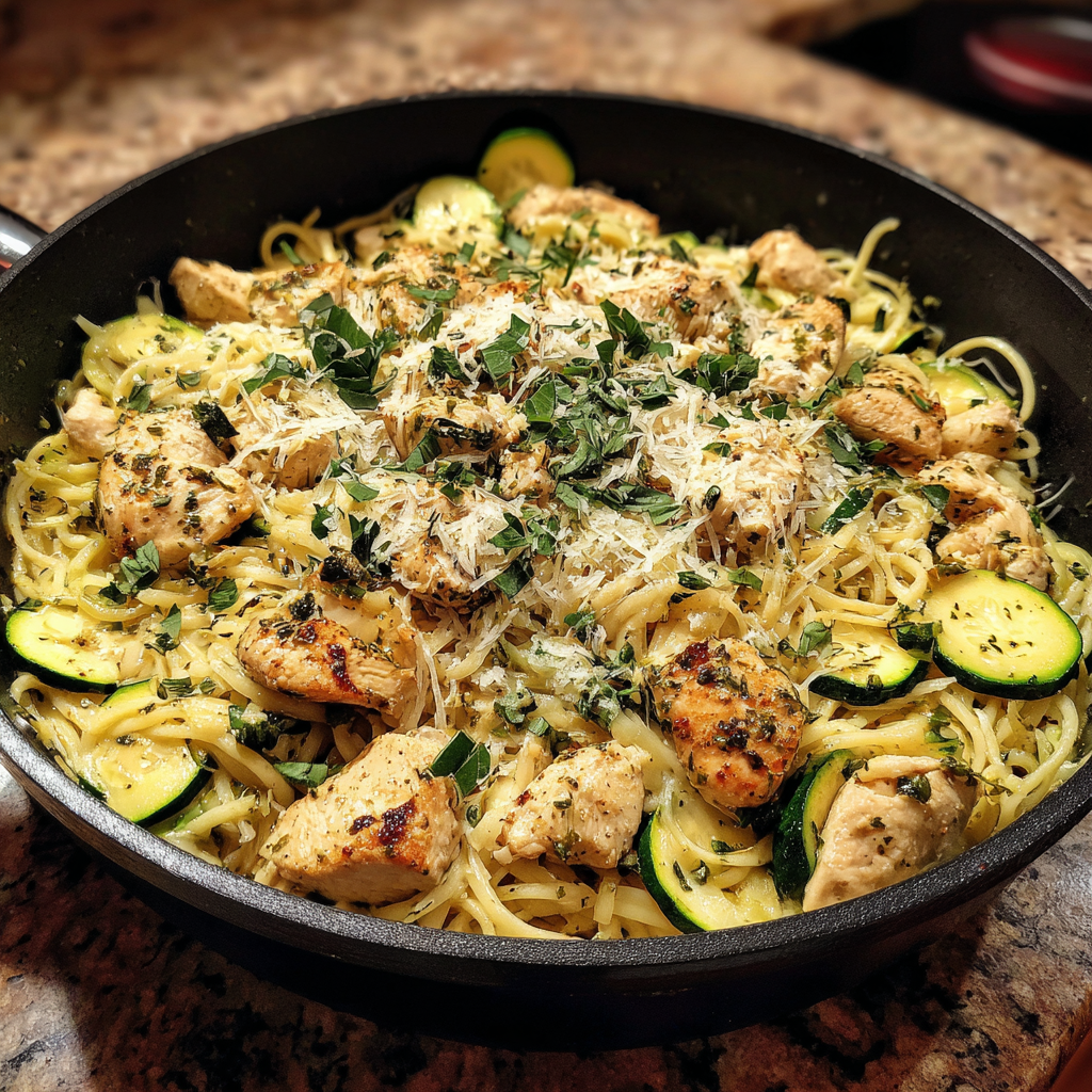 Chicken Zucchini Pasta Skillet