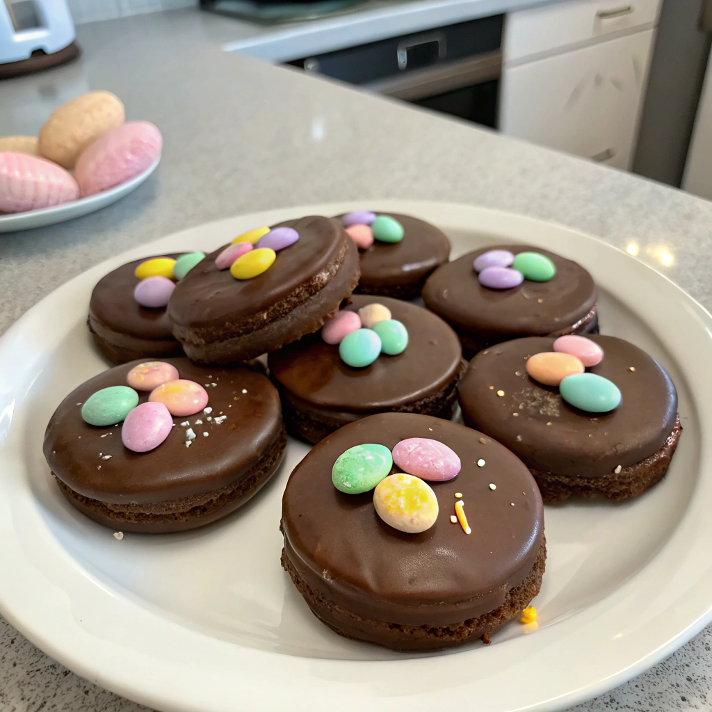 Chocolate Covered Easter Oreos