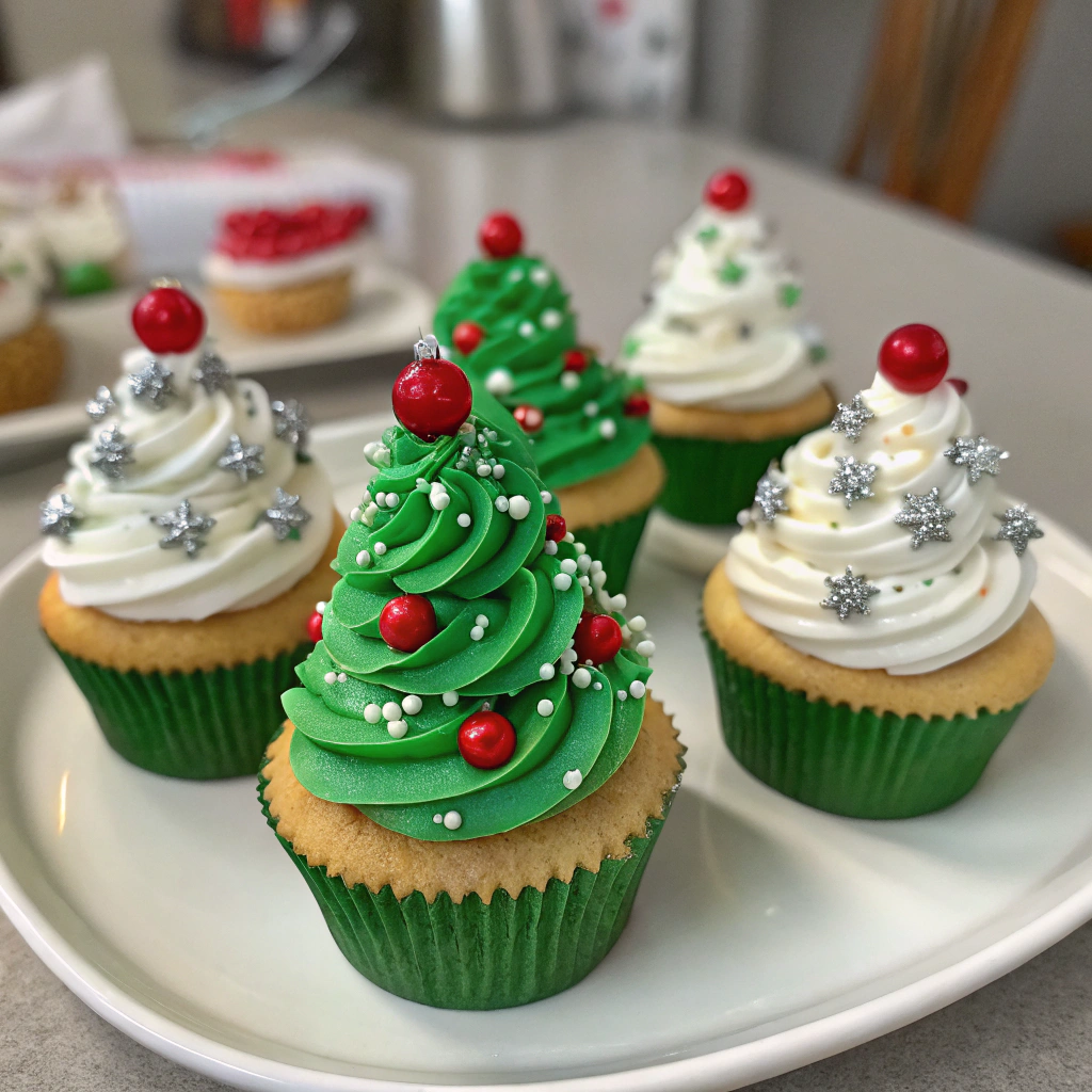 Christmas Tree Cupcakes Recipe