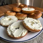 Cream Cheese Stuffed Garlic Bagels