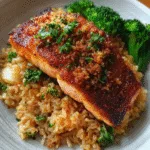 Crispy Salmon Rice