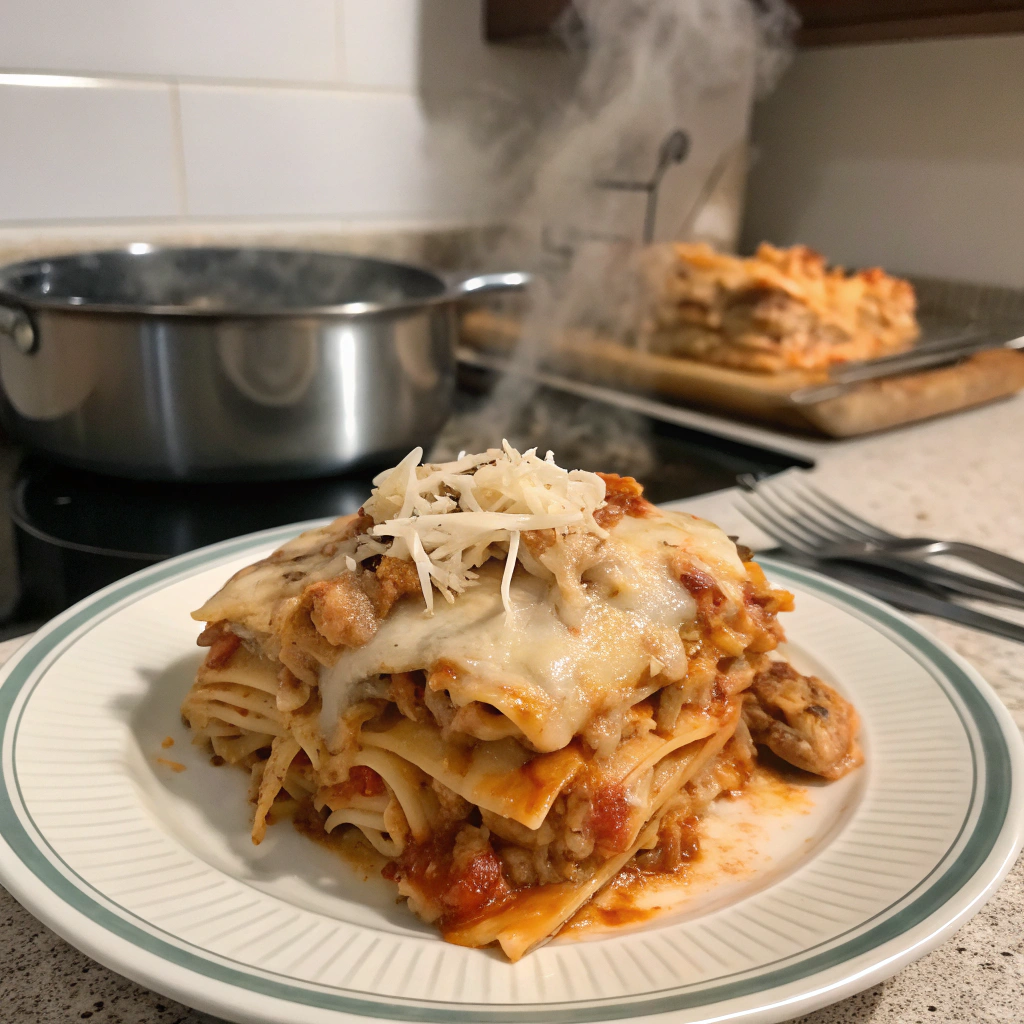 Crockpot Chicken Lasagna