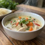 Crockpot Thai Coconut Chicken Soup