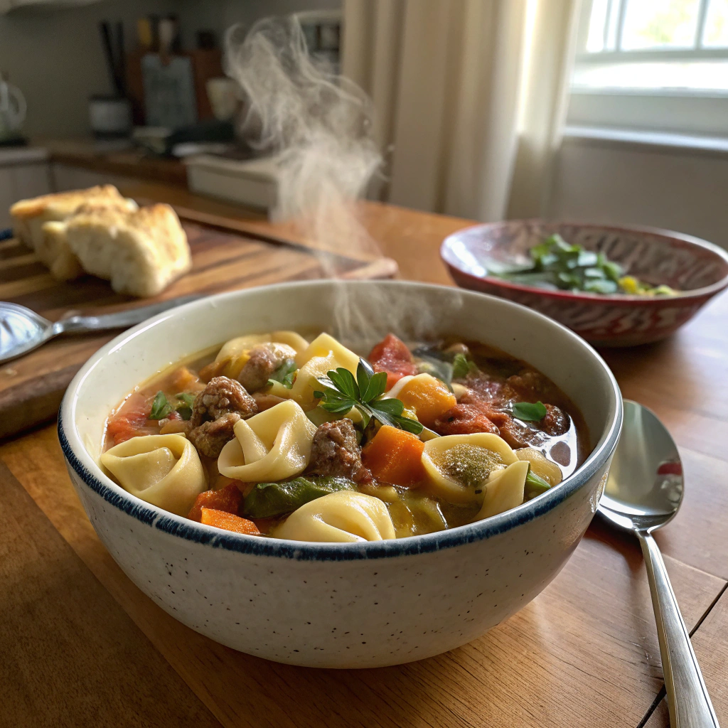 Crockpot Tortellini Soup