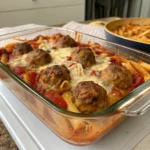 Dump Bake Meatball Casserole
