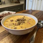 Extra Creamy Cheeseburger Soup