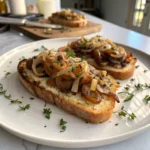 French Onion Bean Toast