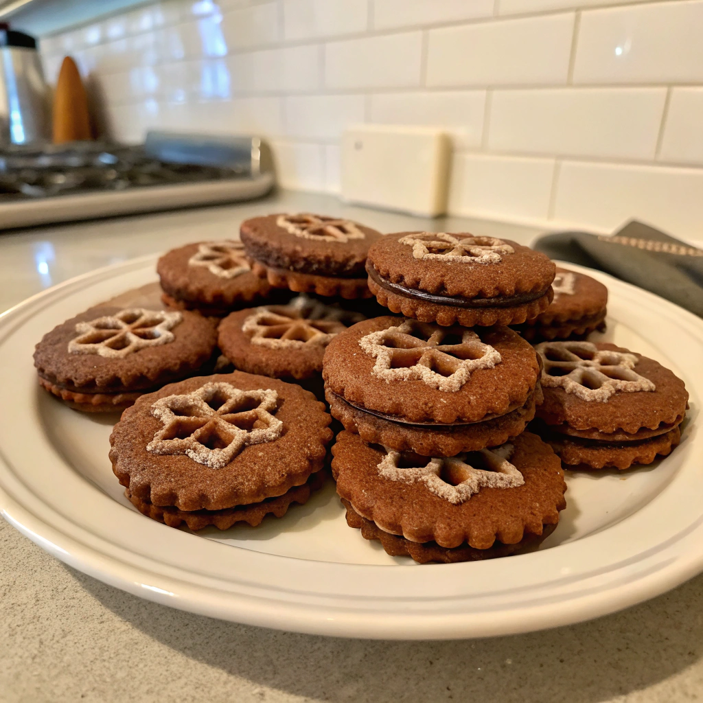 Fudge Gingerbread Linzer