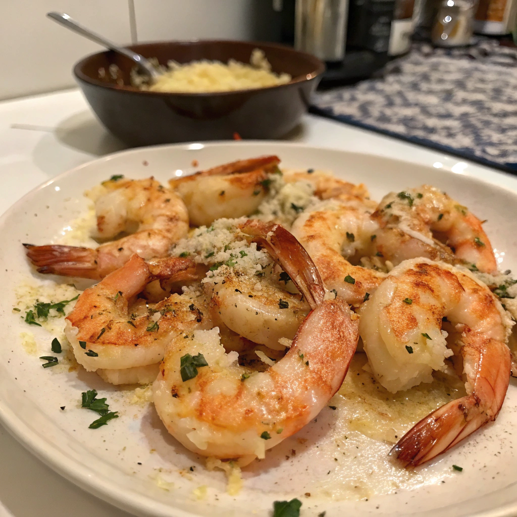 Garlic Parmesan Roasted Shrimp