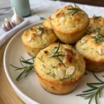 Garlic Rosemary Focaccia Muffins