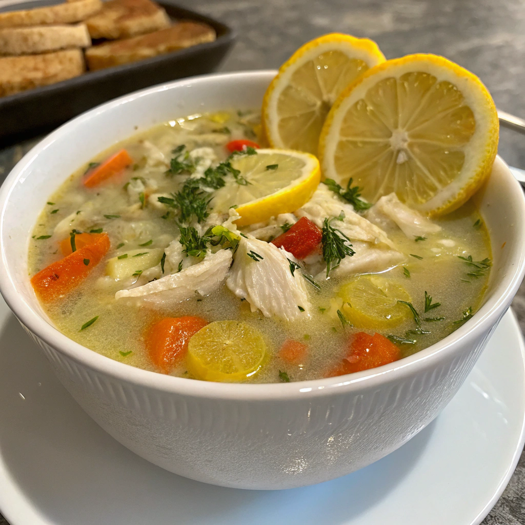 Greek Lemon Chicken Soup