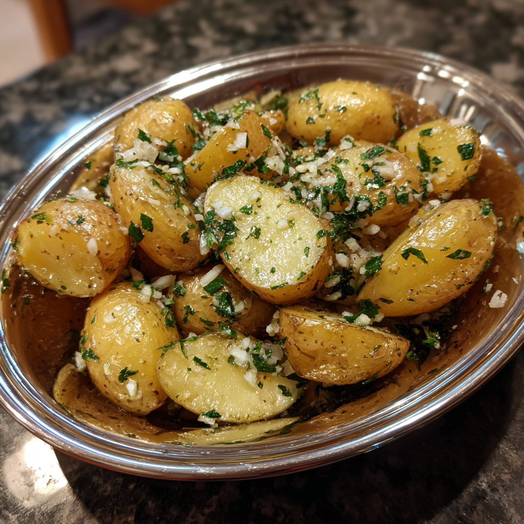 Greek Potatoes Lemon Garlic