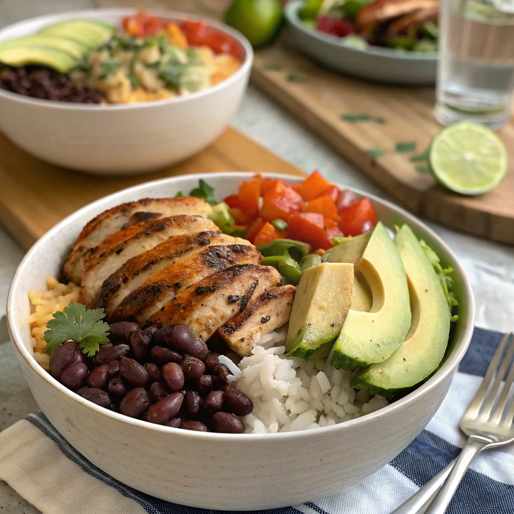 Grilled Chicken Burrito Bowls