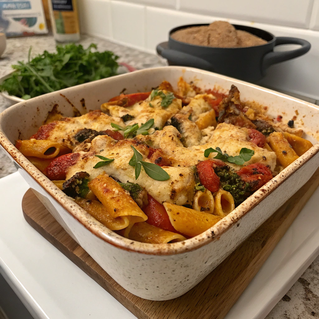 Halloumi Pasta Bake
