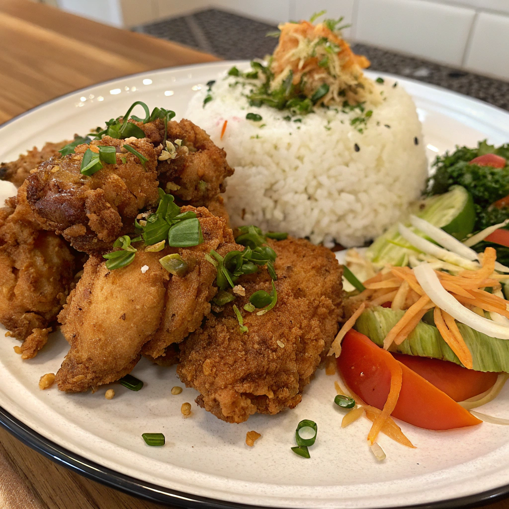 Hawaiian Garlic Fried Chicken