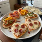 Heart Shaped Mini Pizzas