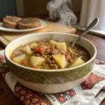 Hearty Lentil Potato Soup