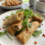 Homemade Chicken Spring Rolls