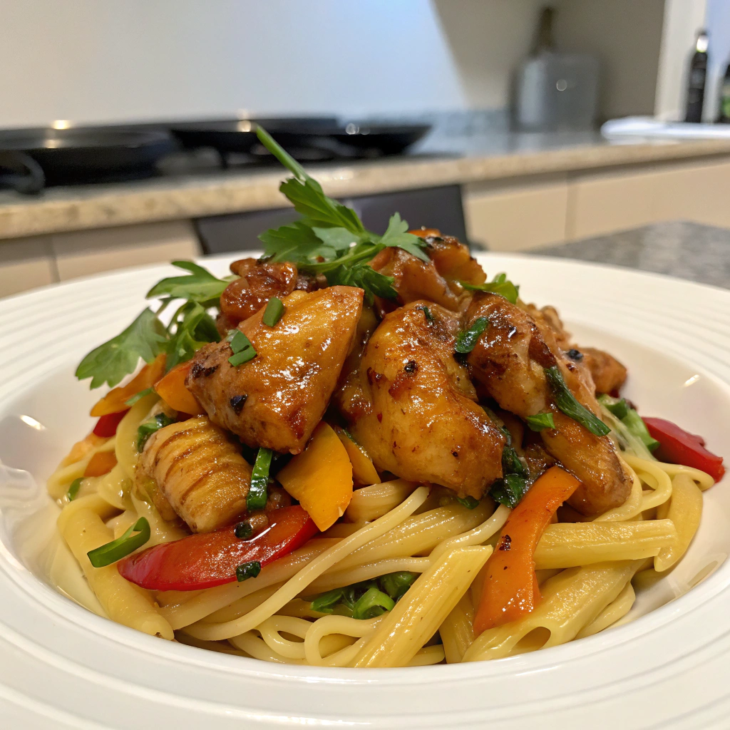 Honey Pepper Chicken Pasta