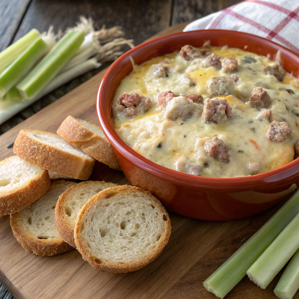 Hot Ranch Sausage Dip