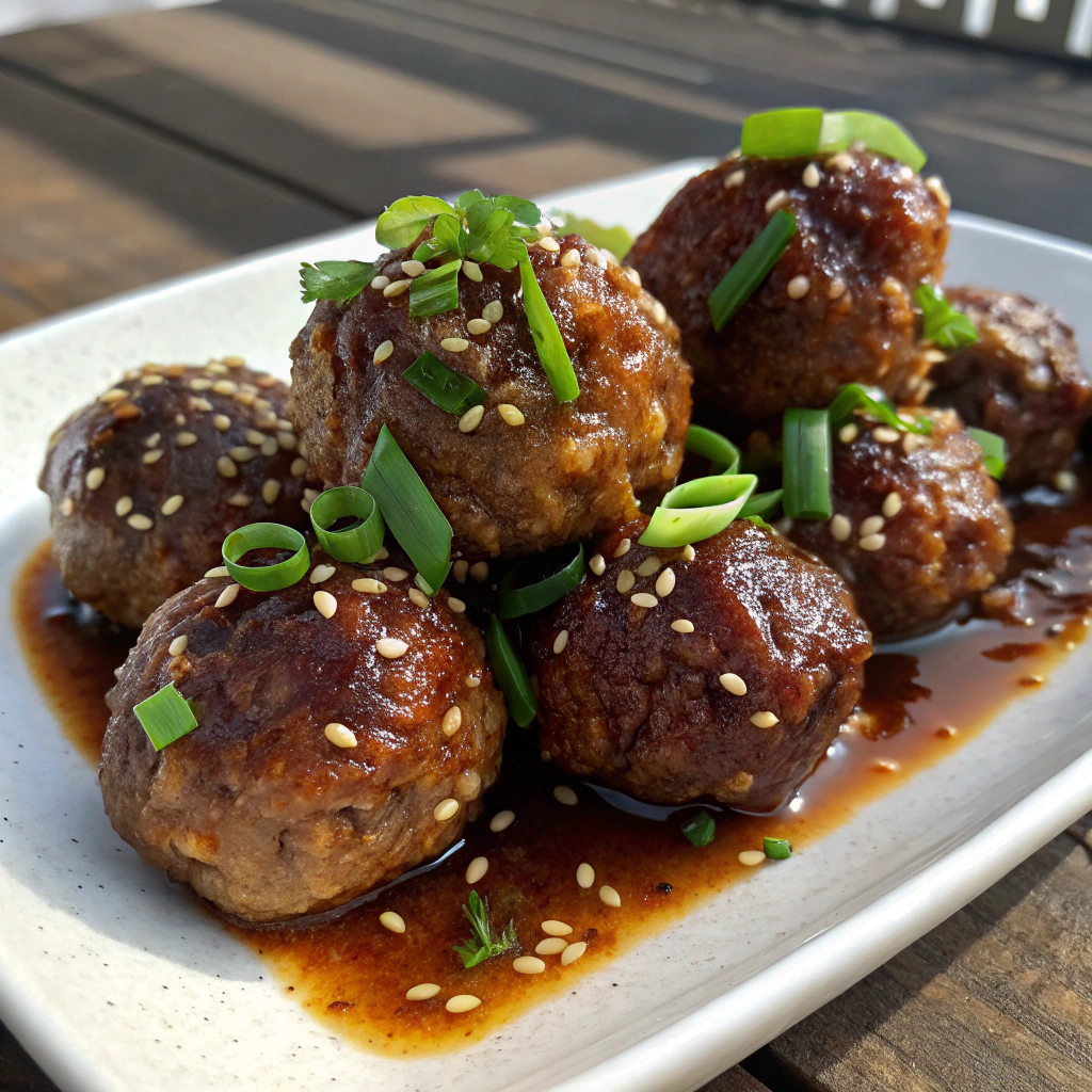 Korean BBQ Meatballs
