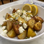 Lemon Feta Roasted Potatoes