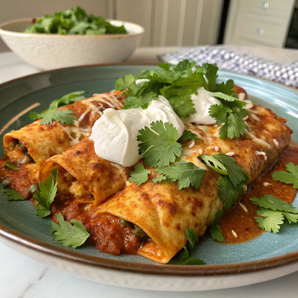 Low Carb Chicken Enchiladas