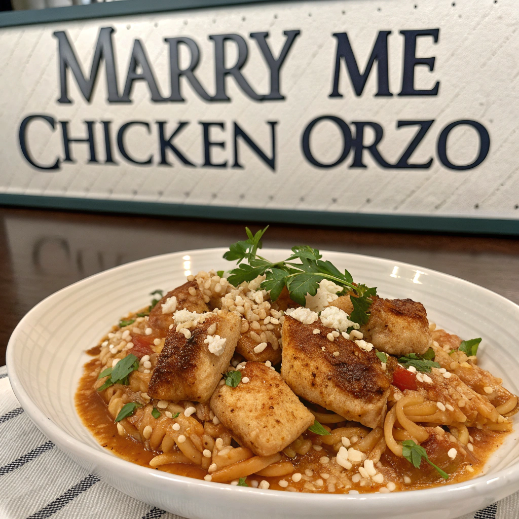 Marry Me Chicken Orzo