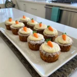 Mini Easter Carrot Cakes