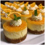 Mini Easter Orange Cheesecakes