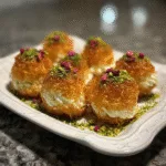Mini Kunafa Cream Puffs