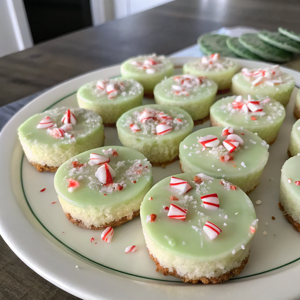 Mini Peppermint Cheesecakes